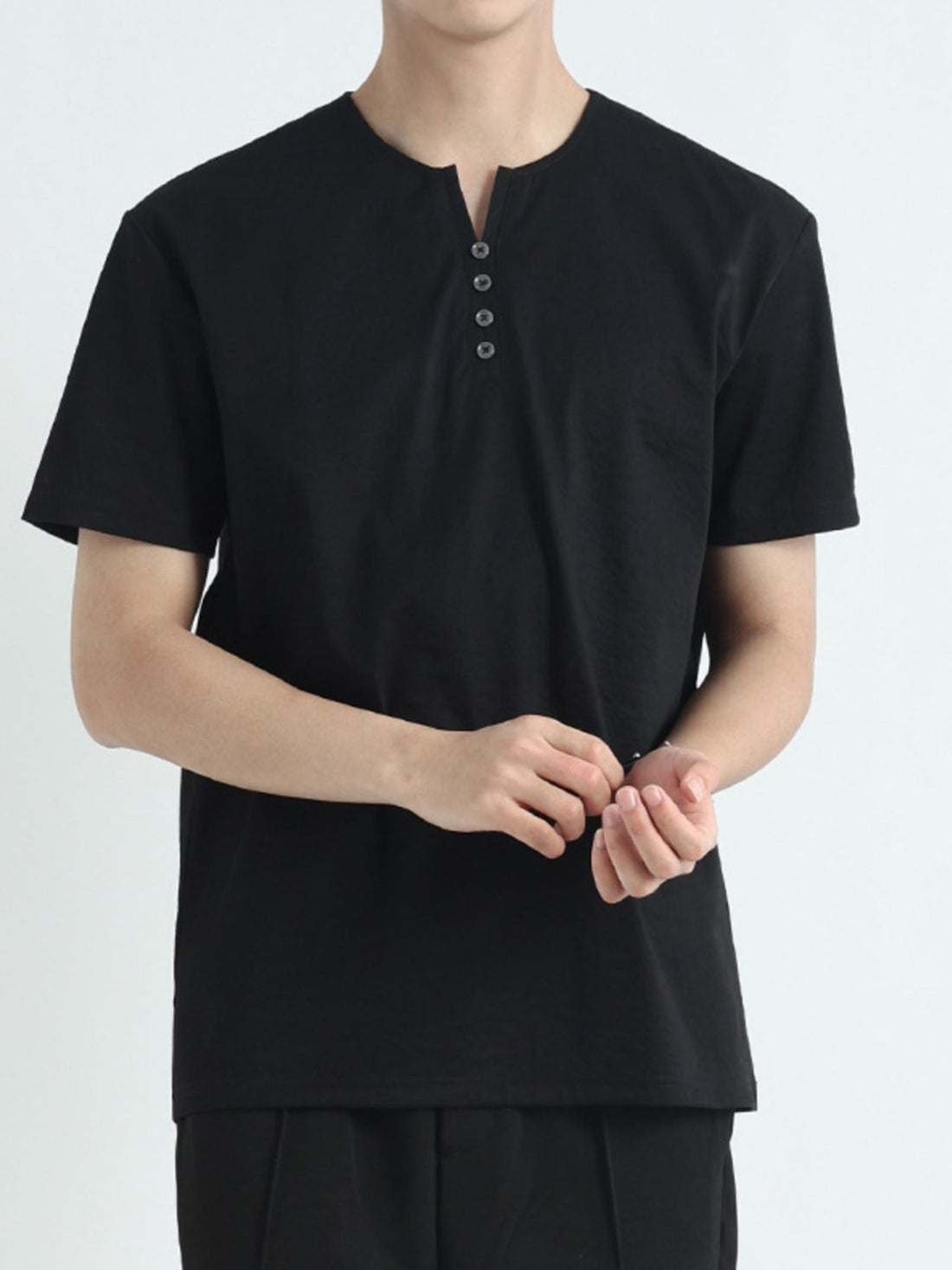 Men's Plus Size Casual Short Sleeve T-Shirt - cas7m