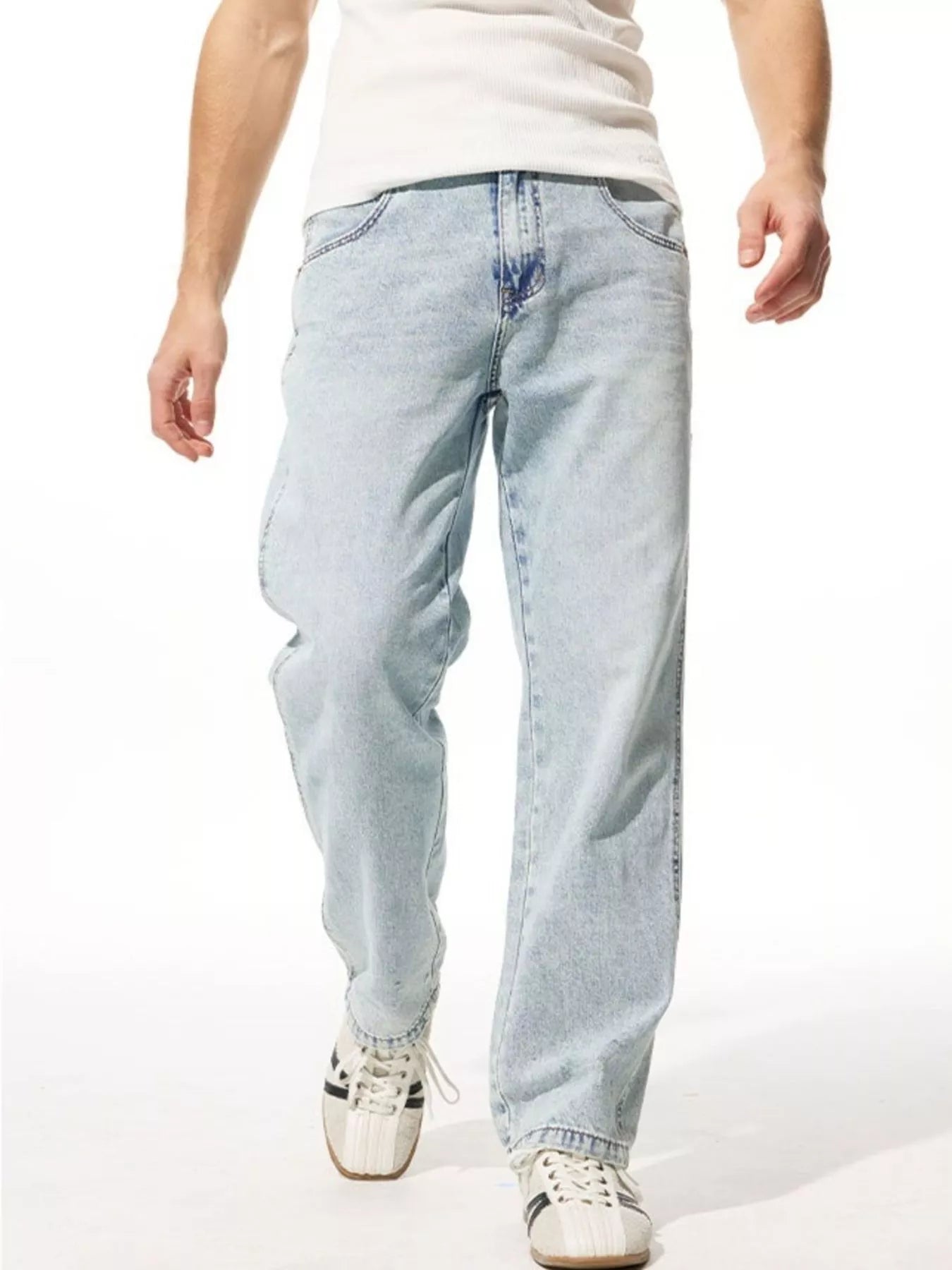 Men's Wide Leg Jeans - cas7m