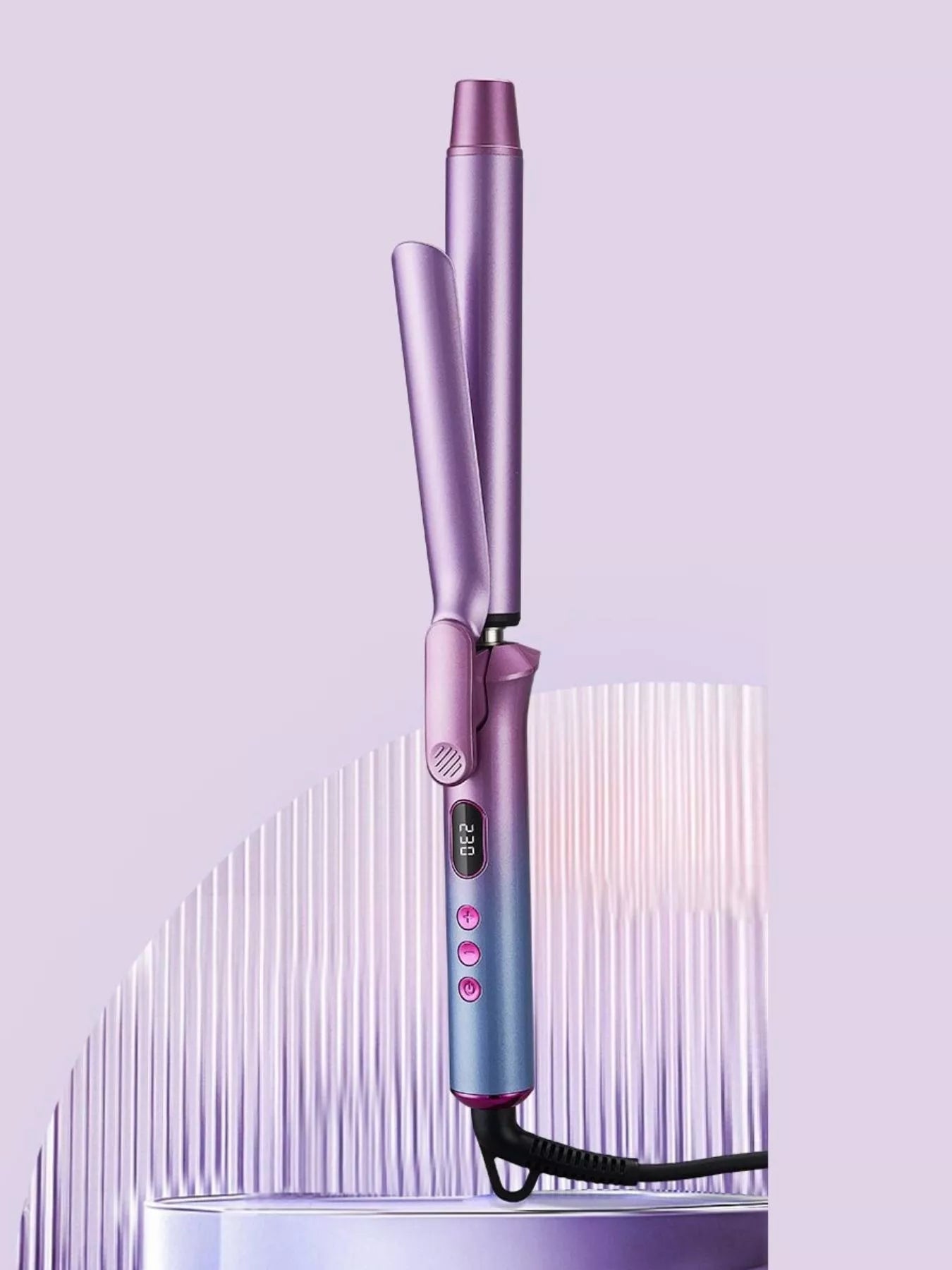 Adjustable Temp Curling Iron - Salon-Quality Curls & Style - cas7m