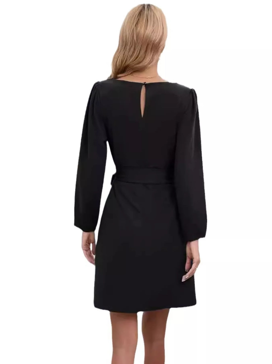 Tie-Waist Mini Dress - cas7m