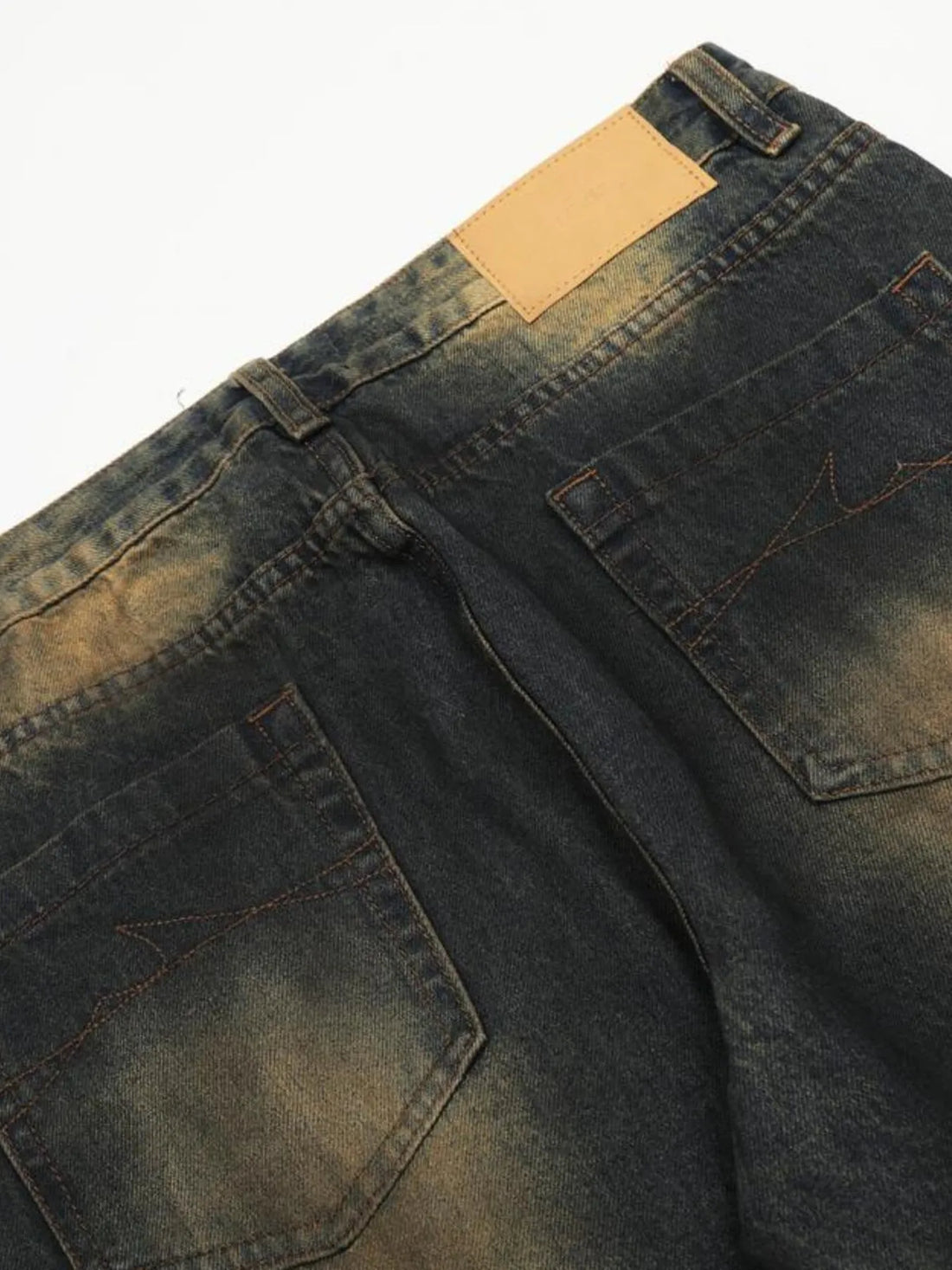 Men's Washed Flare Jeans - cas7m