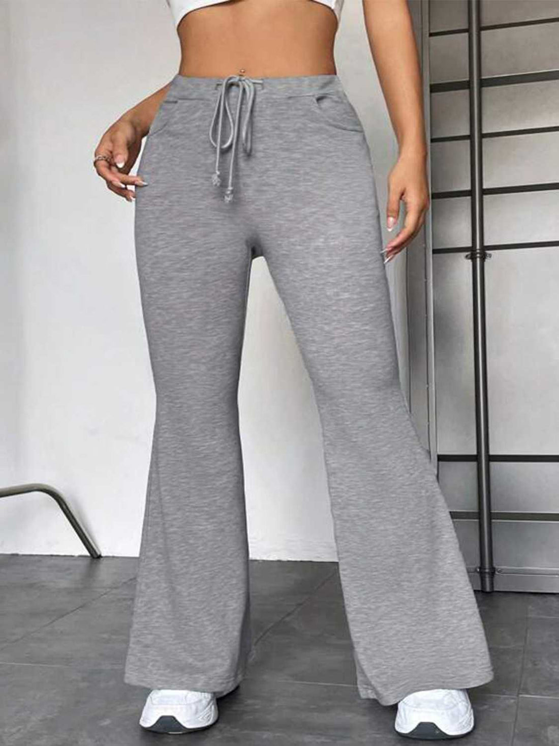Drawstring Sweatpants with Pockets - cas7m