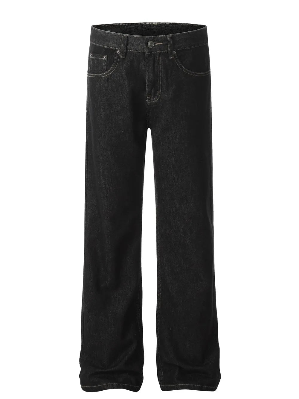 Men's Straight Leg Jeans with Pockets - cas7m