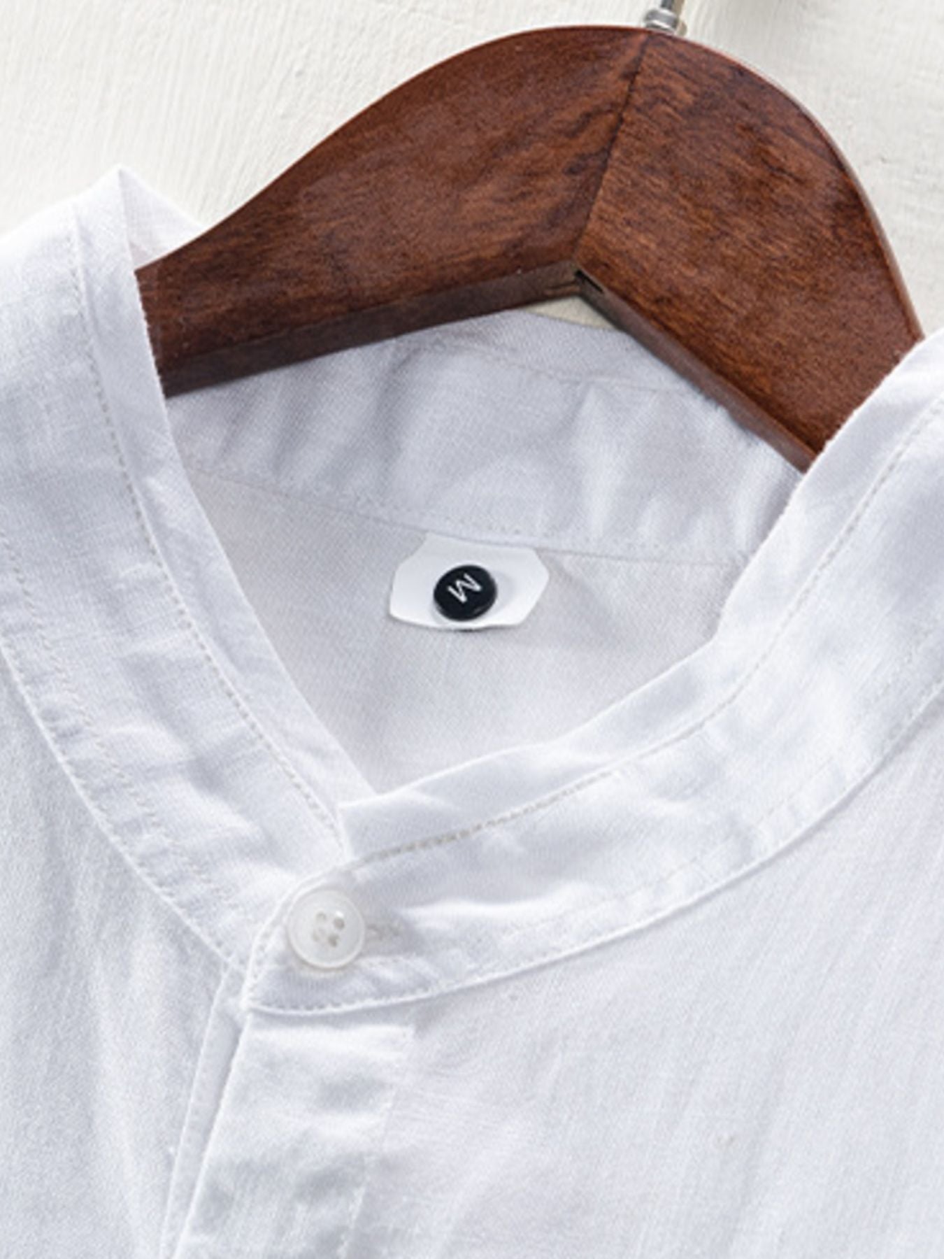 Men's Plus Size Casual Contrast Trim Half Sleeve Shirt - cas7m