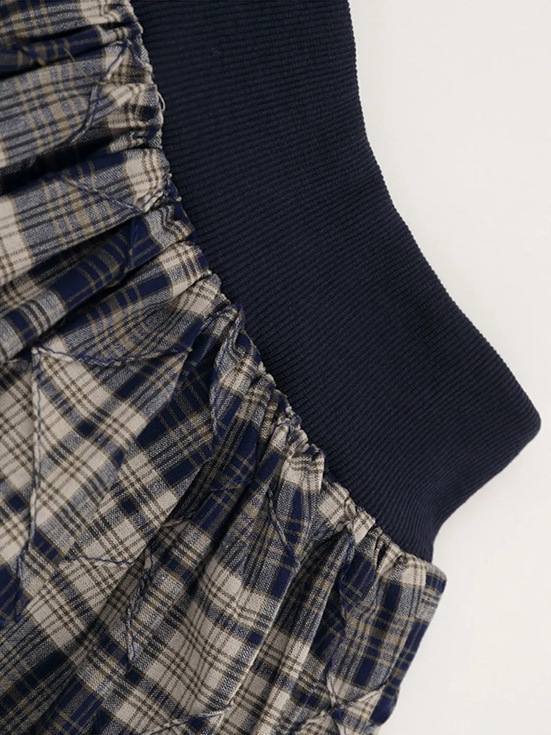 Drawstring Plaid Skort - cas7m