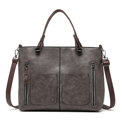 Retro Large-capacity Handbags Simple Crossbody Shoulder Bags For Women - cas7m