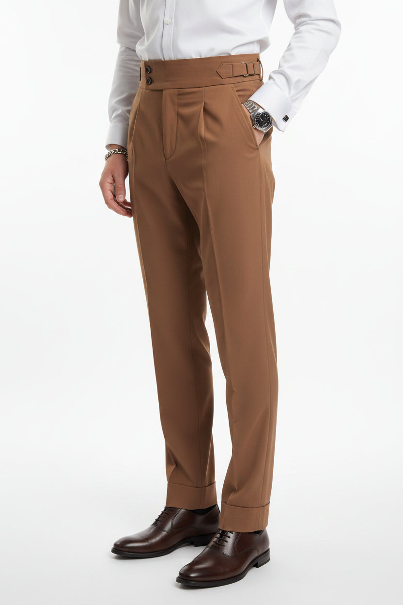 Men's Plus Size Slim Fit Ankle-Length Pants - cas7m