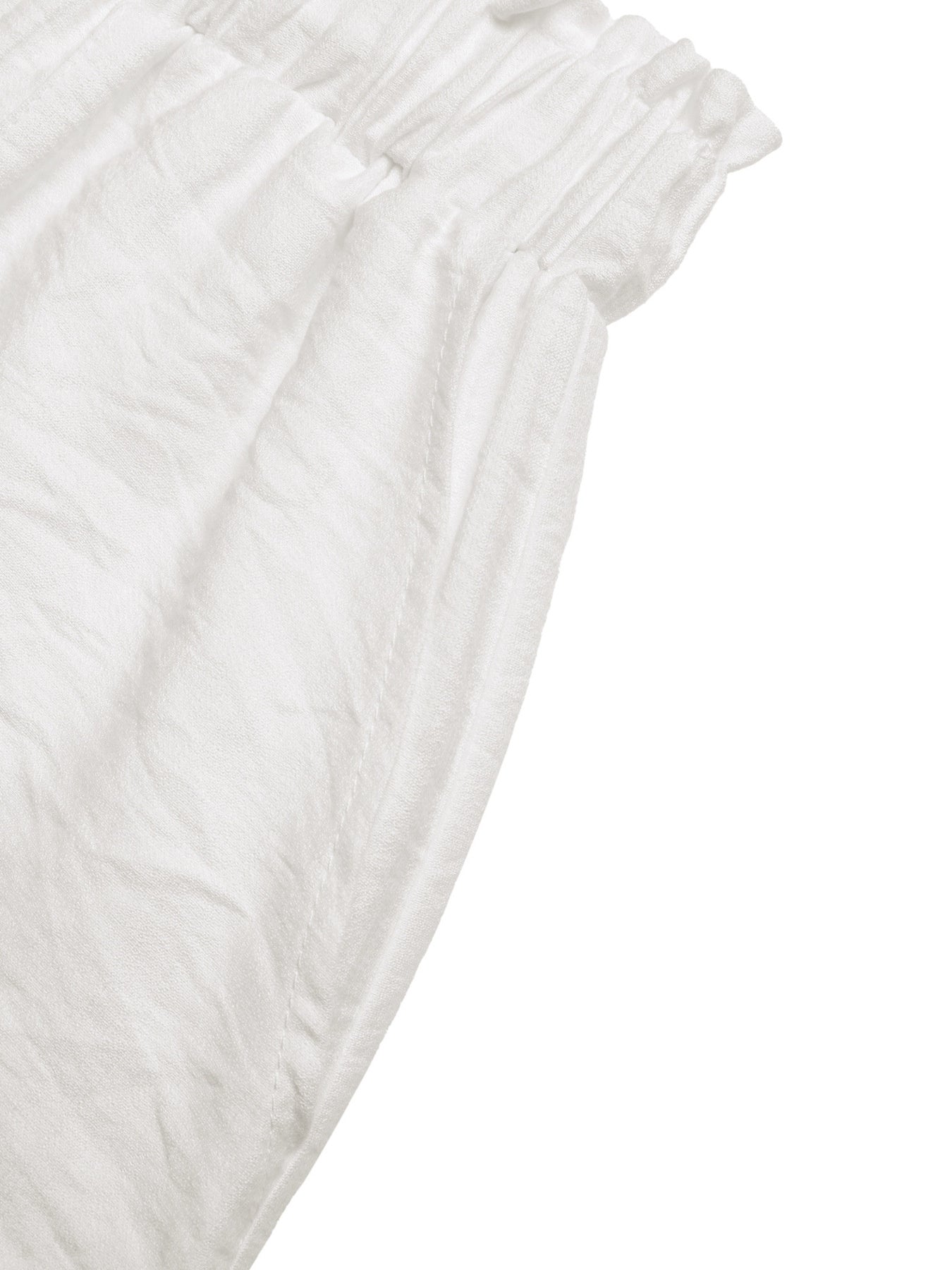 Lace Trim Drawstring Waist Shorts - cas7m