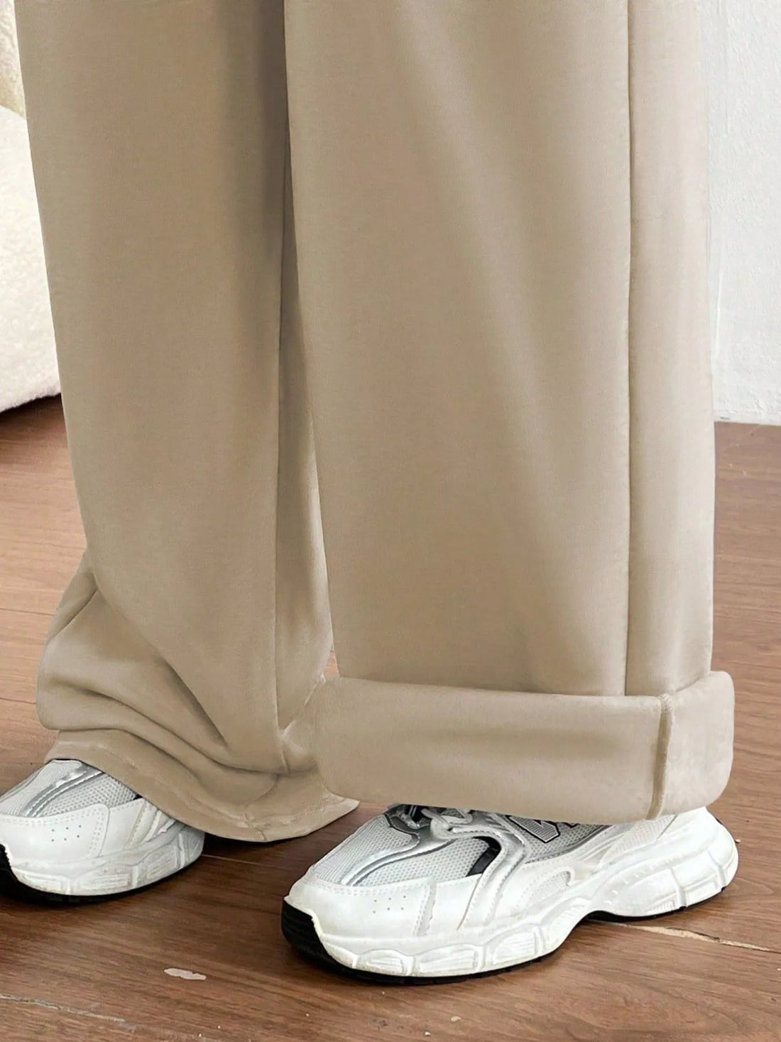Casual Drawstring High Waist Wide Leg Sweatpants - cas7m