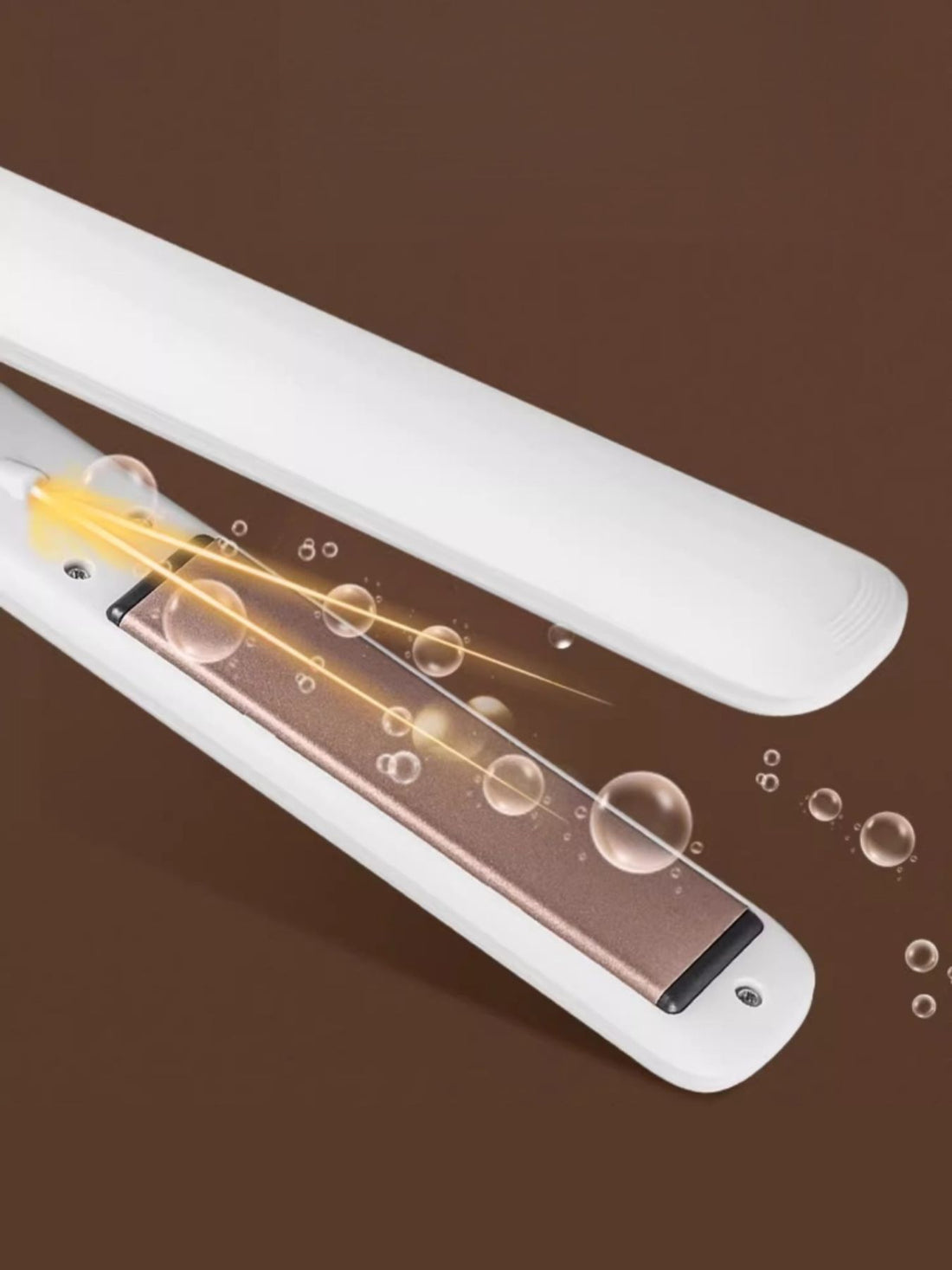 QuickHeat Pro: Anti-Scald Hair Straightener with Ionic Care - cas7m