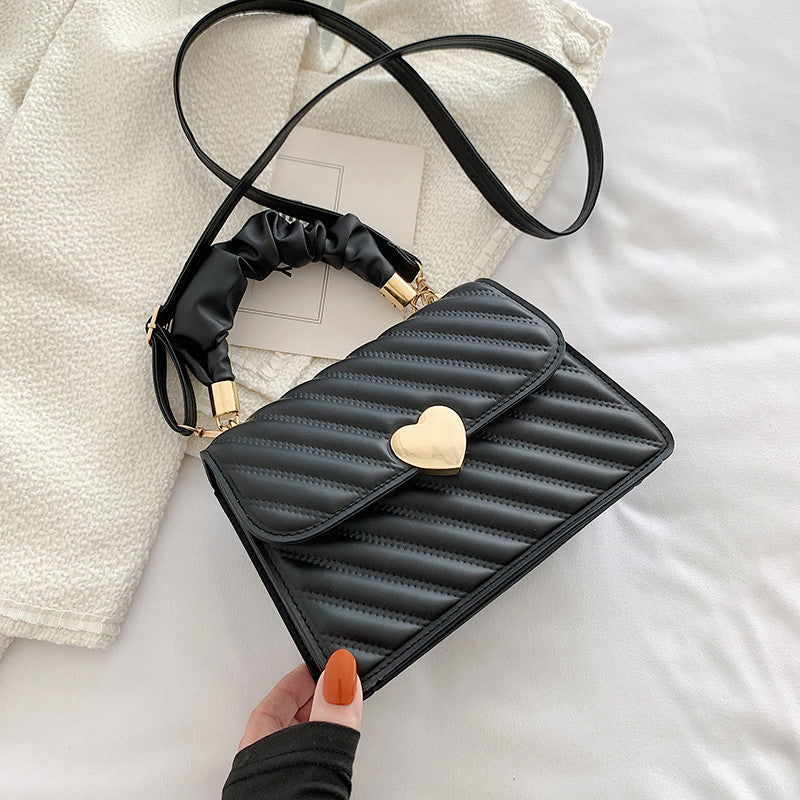 Chic PU Mini Square Shoulder Bag with Magnetic Closure - cas7m