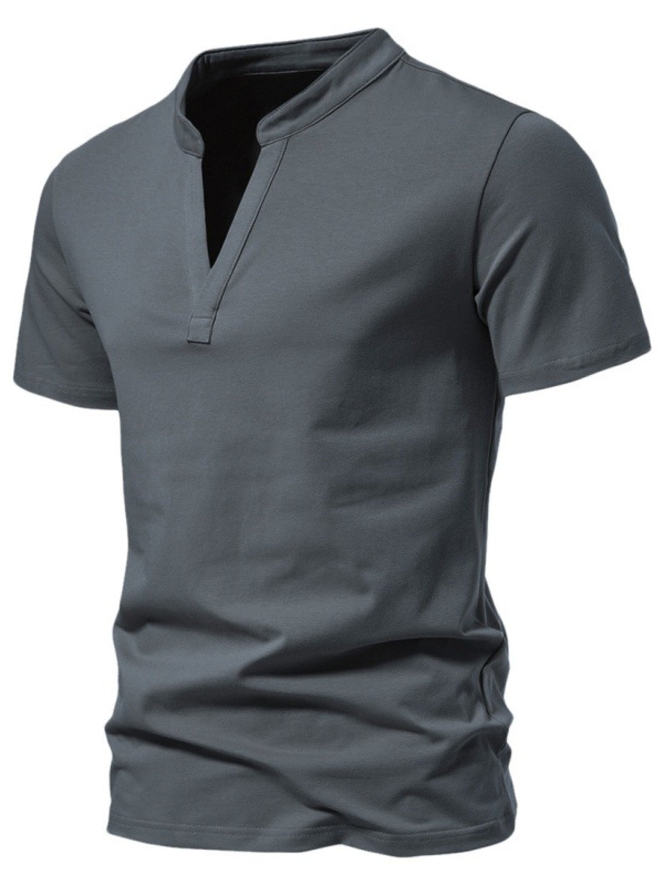 Men's Plus Size Casual Short Sleeve Slim Fit T-Shirt - cas7m