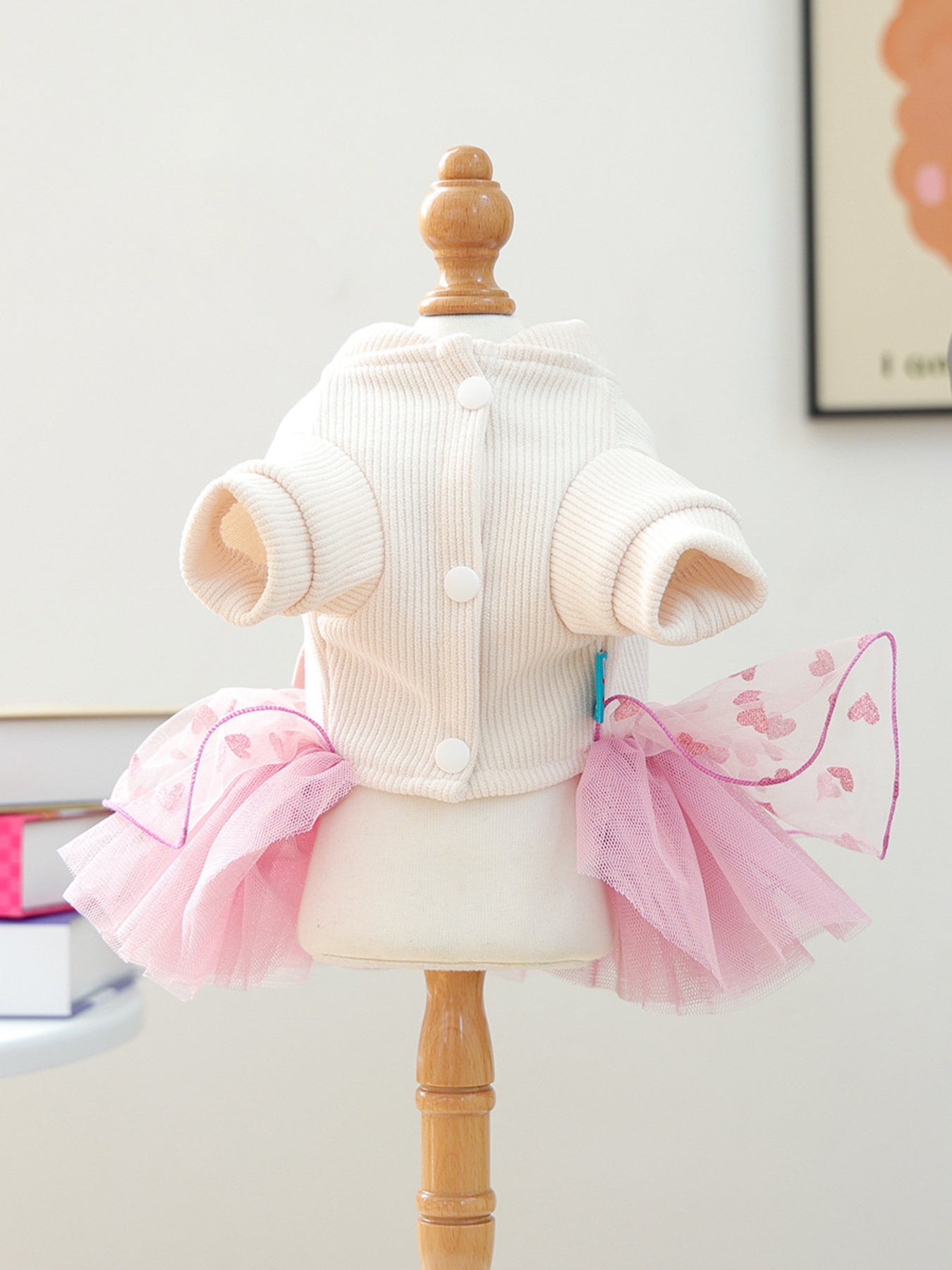 Pearl-Embellished Pet Dress - cas7m