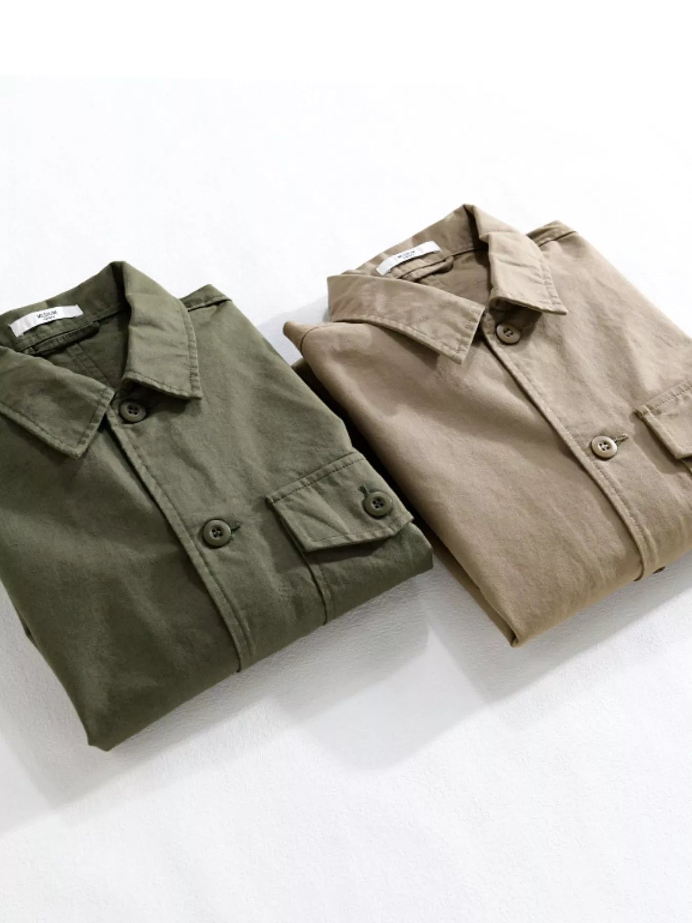 Men's Plus Size Button Up Long Sleeve Shirt - cas7m
