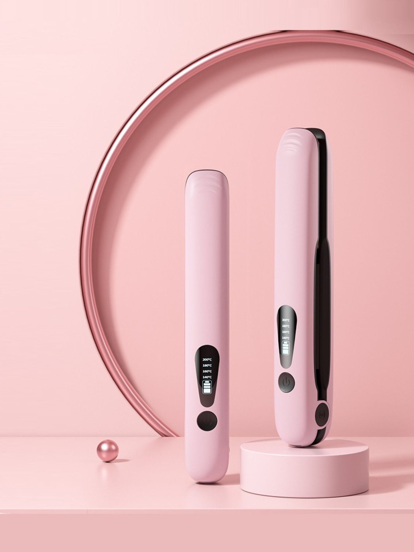 Travel-Ready Cordless Hair Straightener: Salon Results Anywhere - cas7m