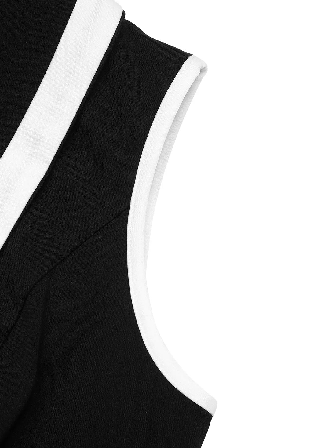 Sleeveless Button-Front Dress - cas7m