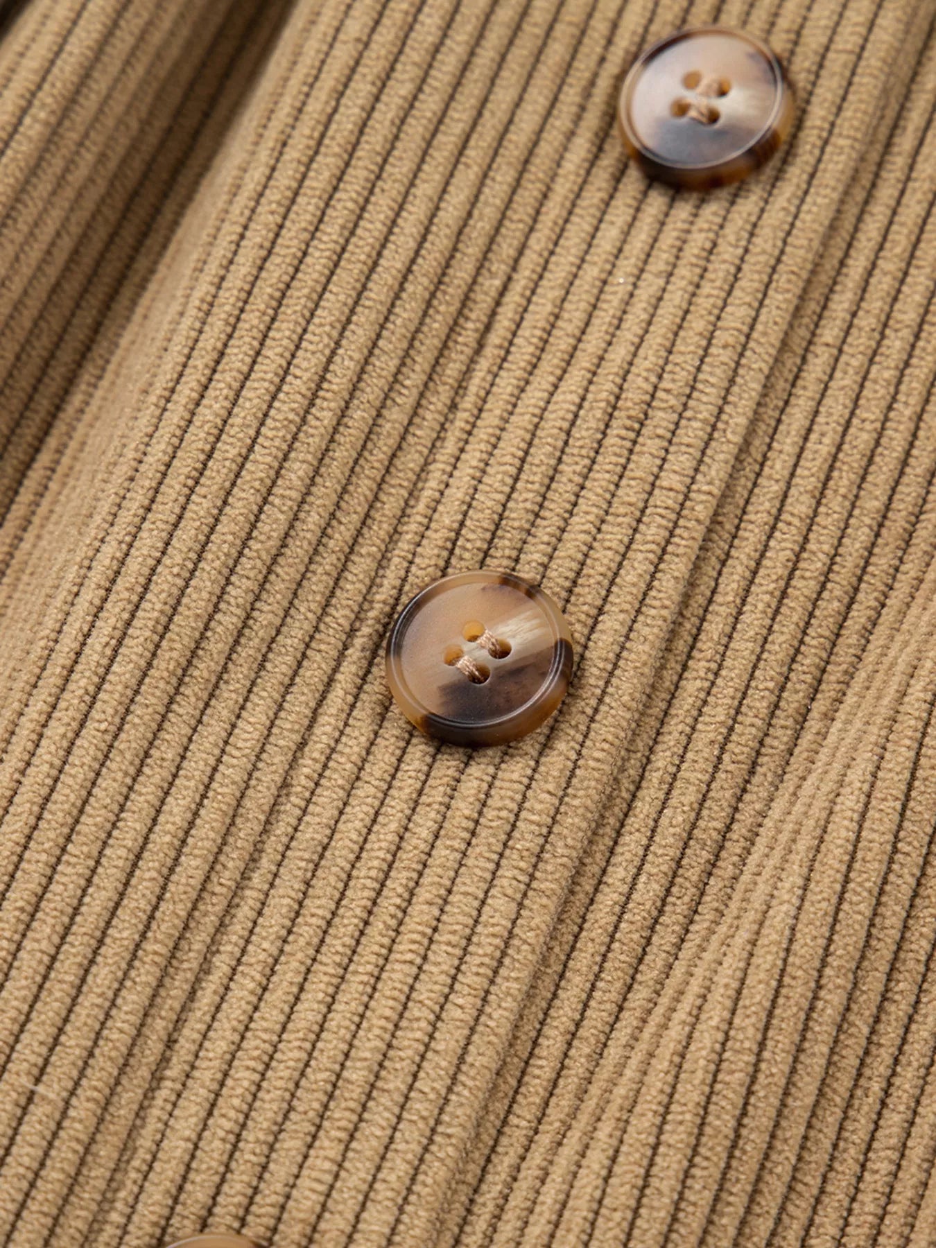 Corduroy Buttoned Front Mini Skirt - cas7m
