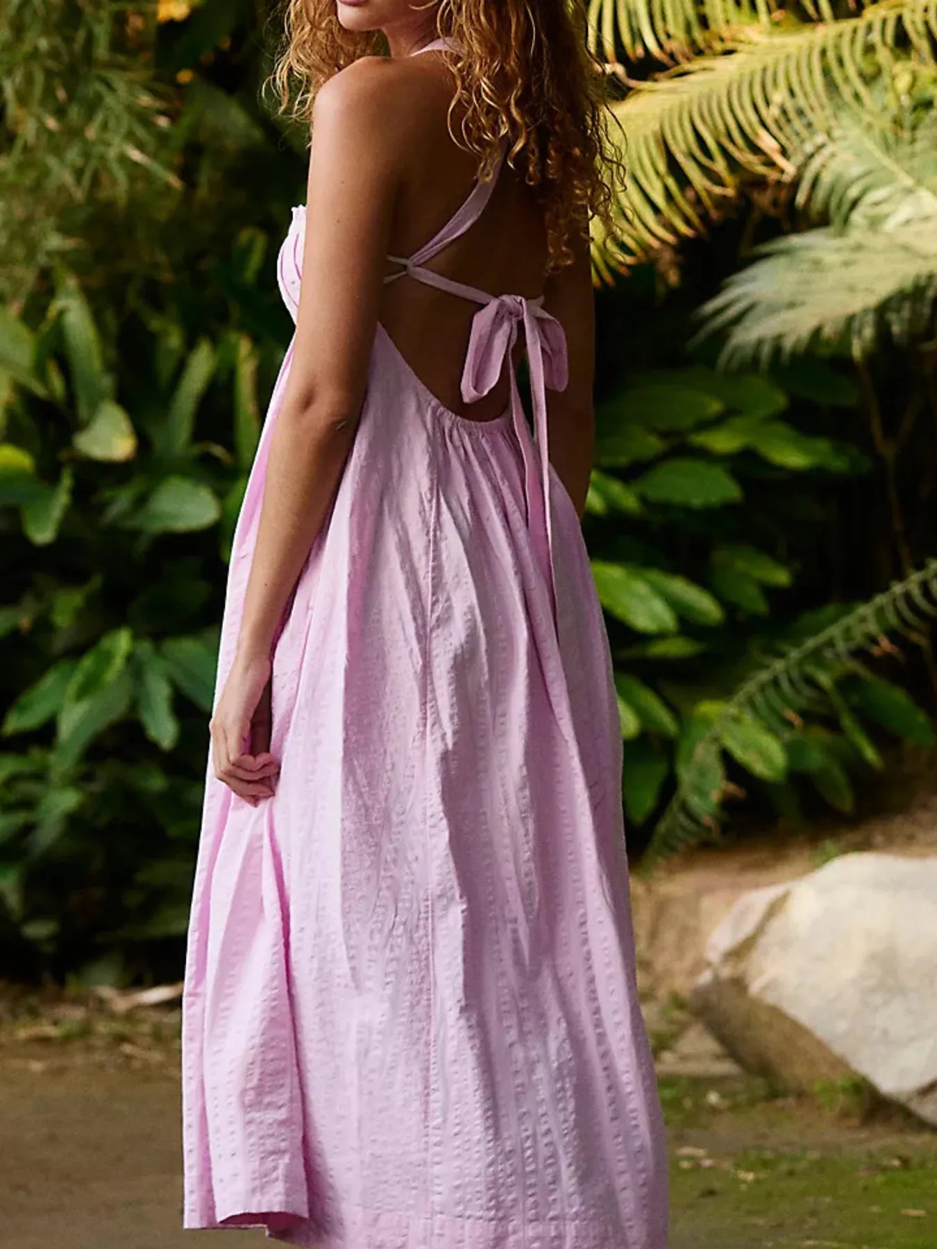 Sweetheart Neck Midi Dress - cas7m
