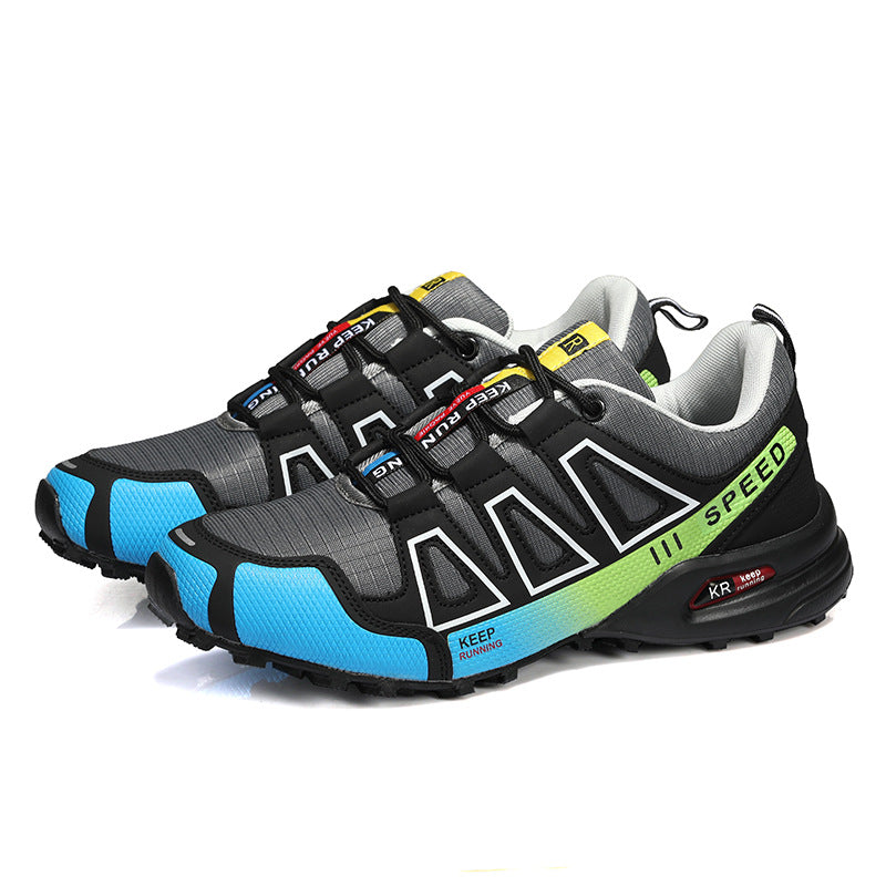 Summer Hiking Shoes Outdoor Shoes Men's Super Lightweight Breathable Shock Absorption Off-road Trekking Shoes - cas7m