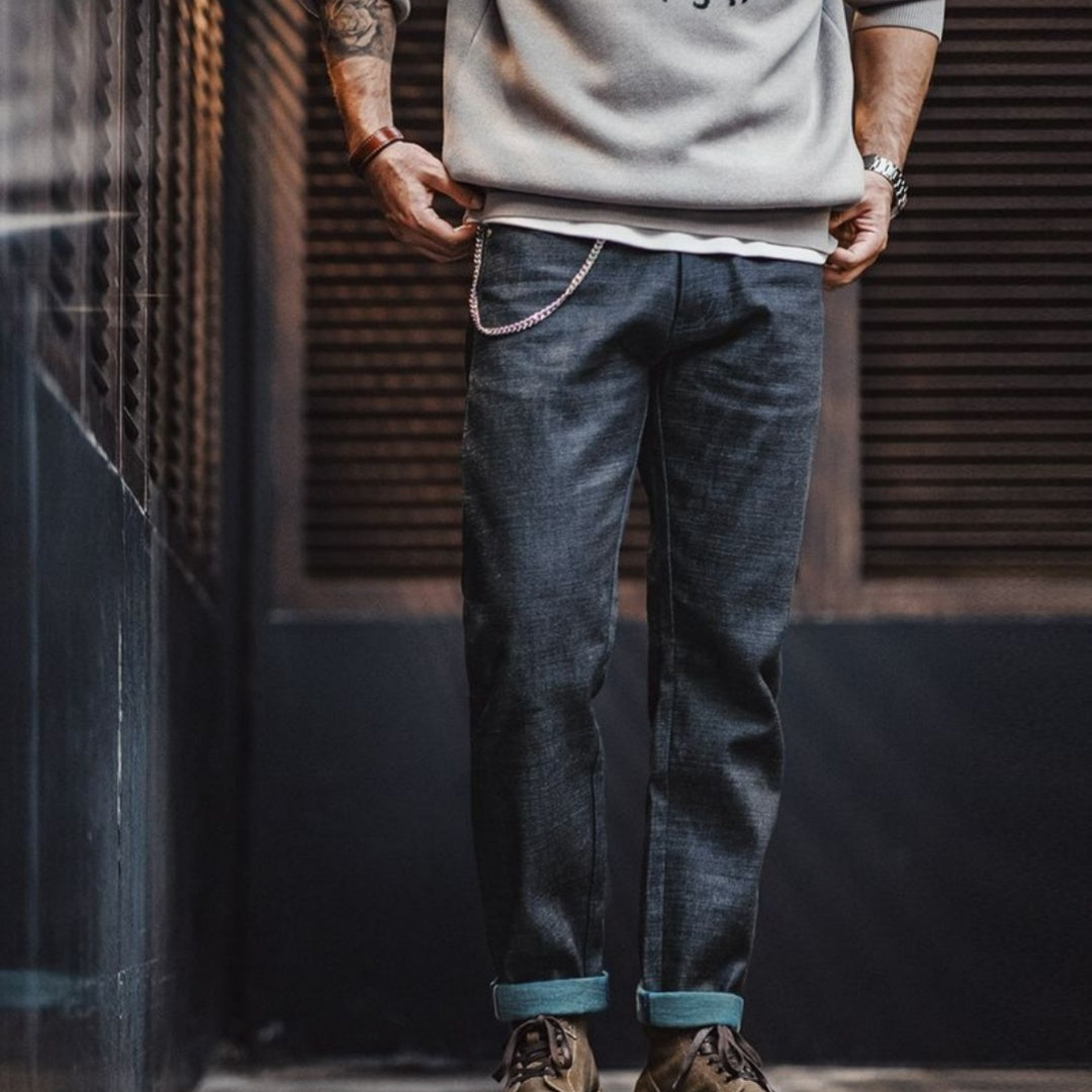 Workwear Retro Jeans Straight Men - cas7m