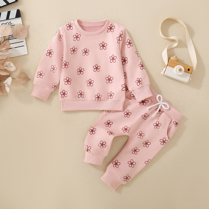 Baby And Toddler Long-sleeve Floral Set - cas7m