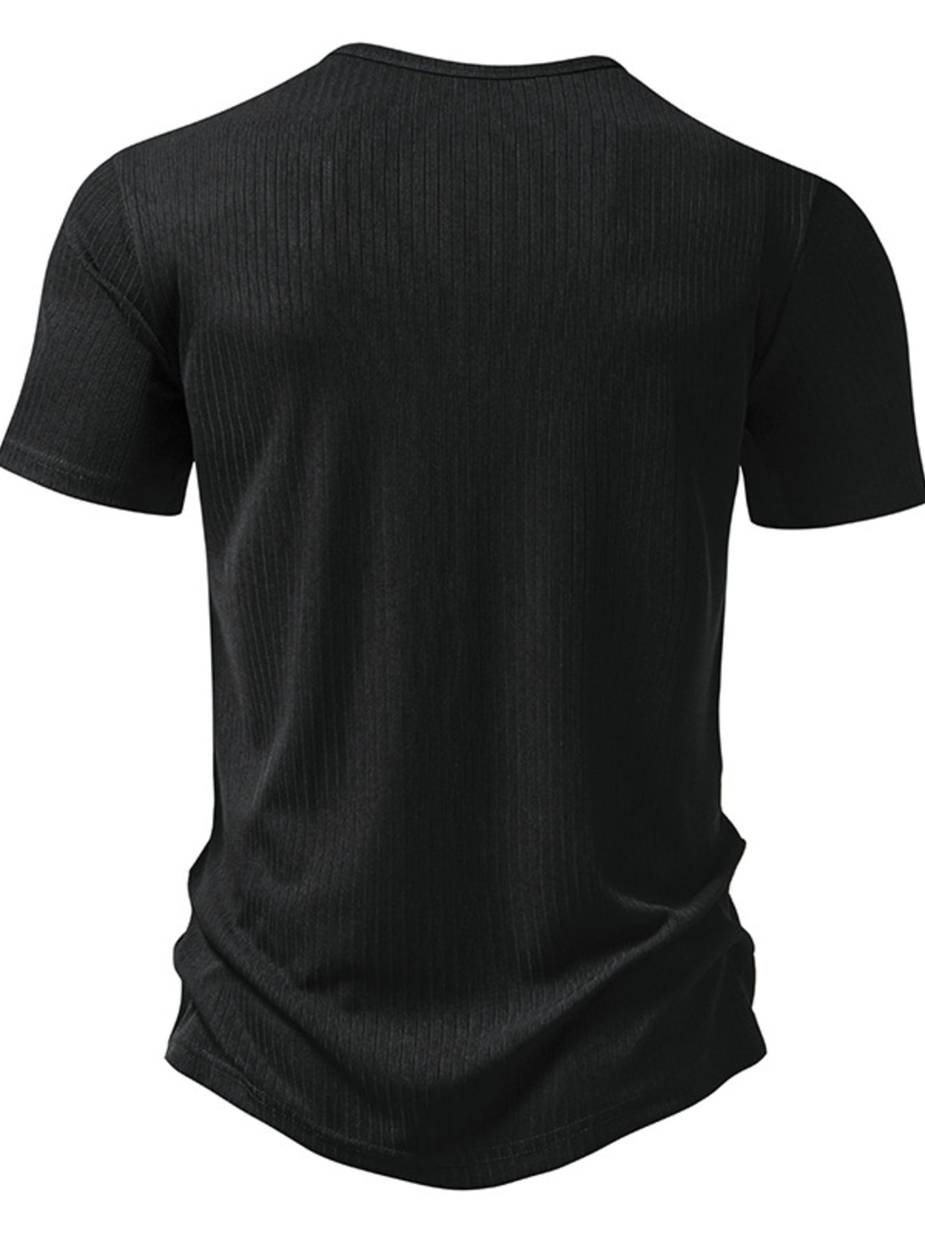 Men's Button Detail Short Sleeve T-Shirt - cas7m