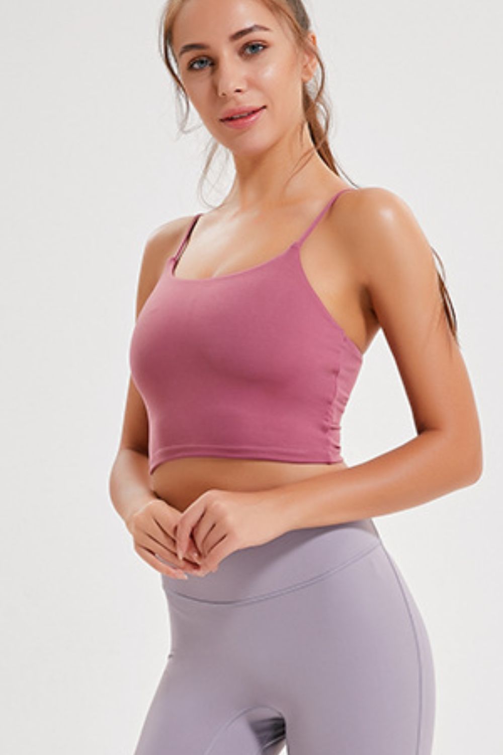 Millennia Feel Like Skin Scoop Neck Sports Cami - cas7m