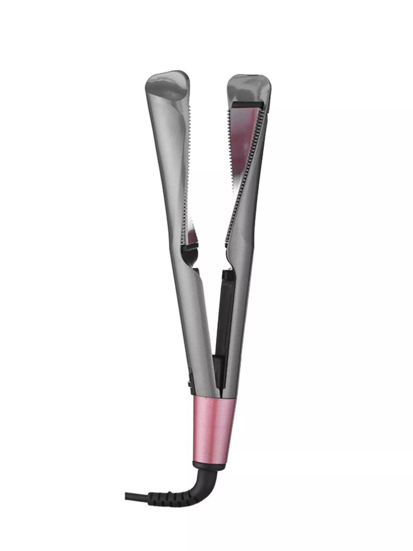 2-in-1 Adjustable Curling & Straightening Iron for Salon-Quality Hair - cas7m