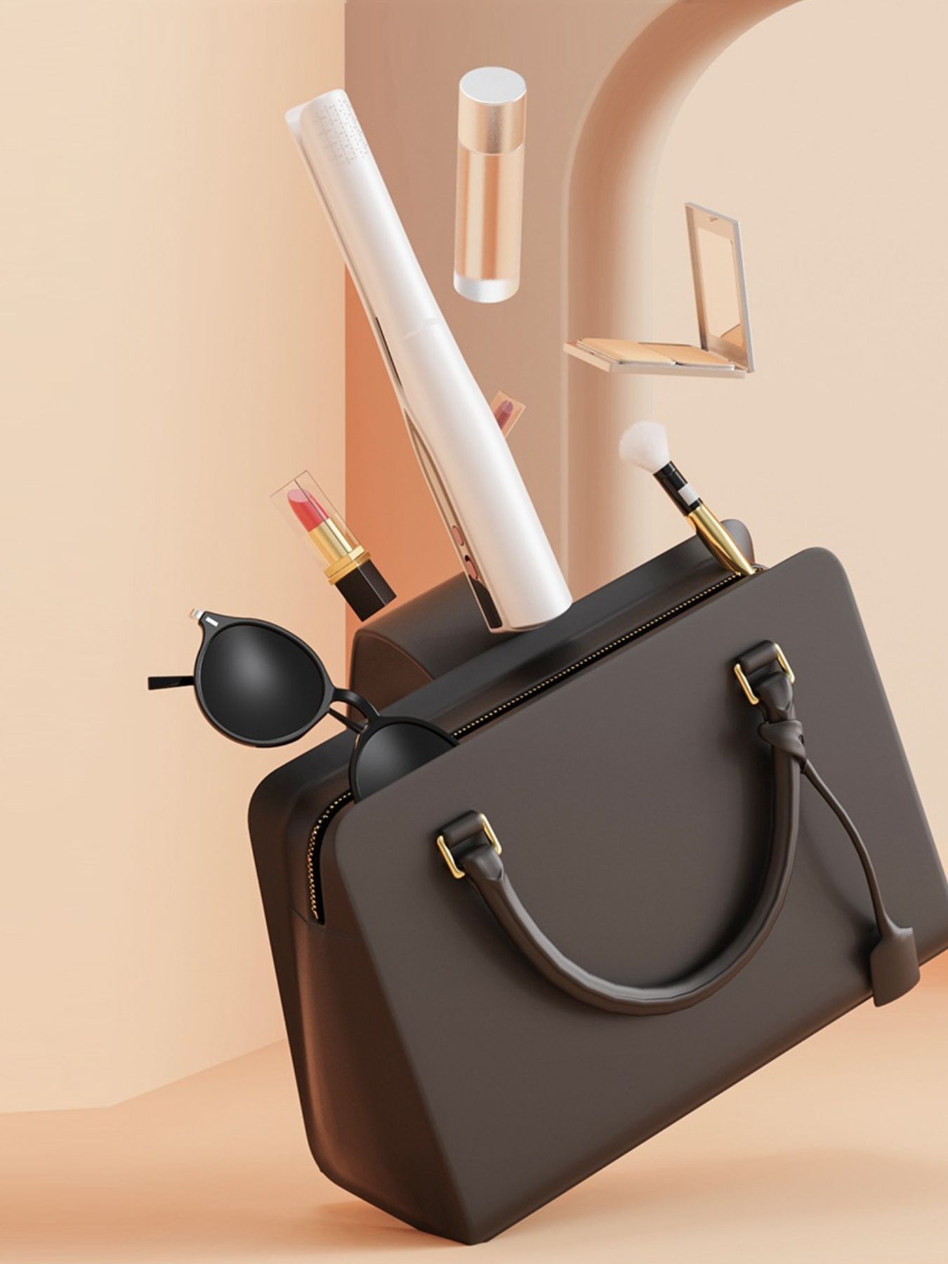 Portable Ceramic Hair Straightener - cas7m