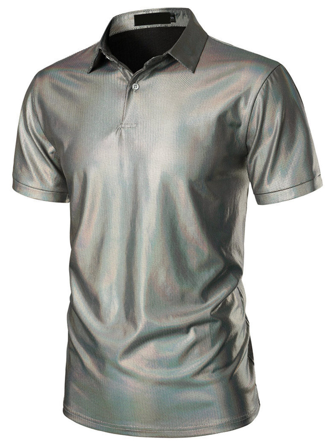 Men's Collared Neck Short Sleeve Polo - cas7m