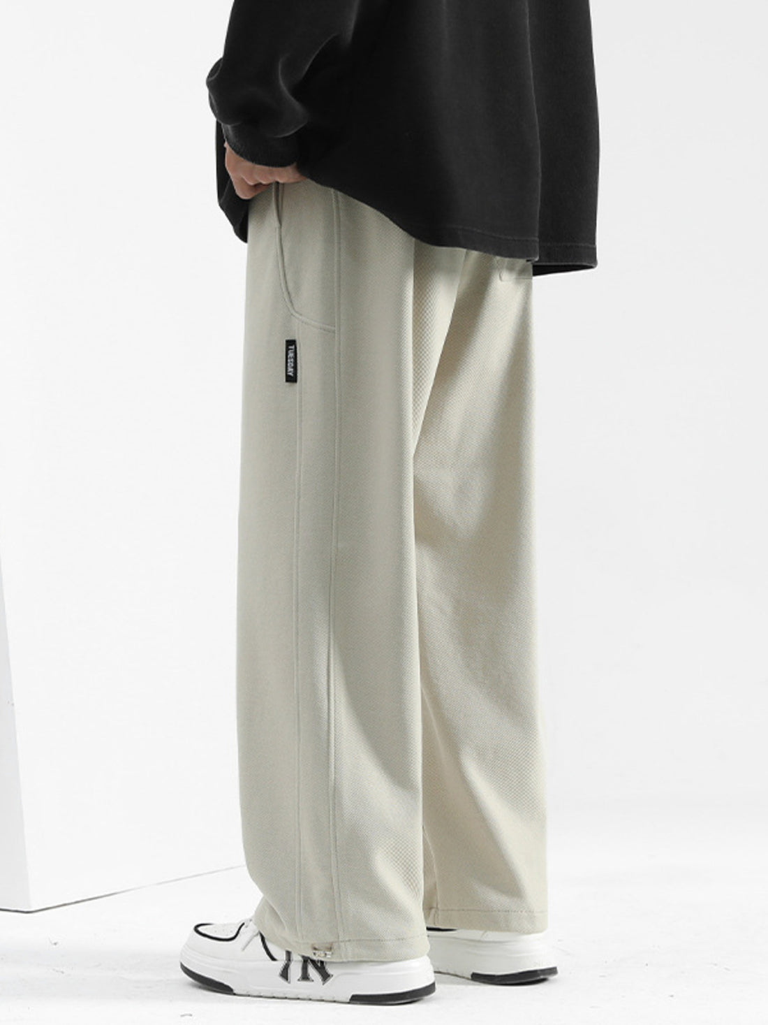 Men's Plus Size Casual Loose-Fit Drawstring Pants - cas7m