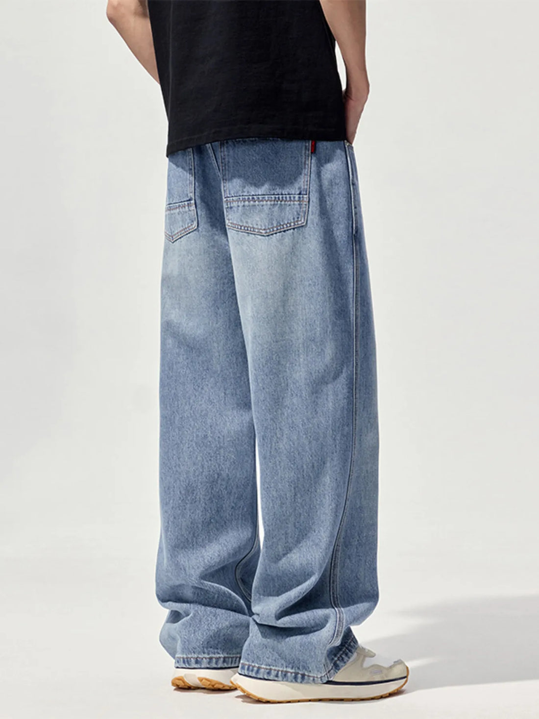 Men's Wide-Leg Relaxed Fit Jeans - cas7m