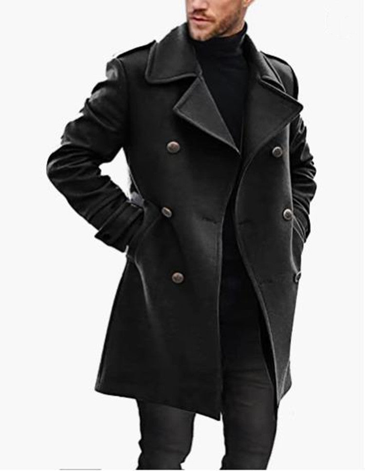 Woolen Men's Coat Autumn And Winter New Product Warm Padded Jacket - cas7m