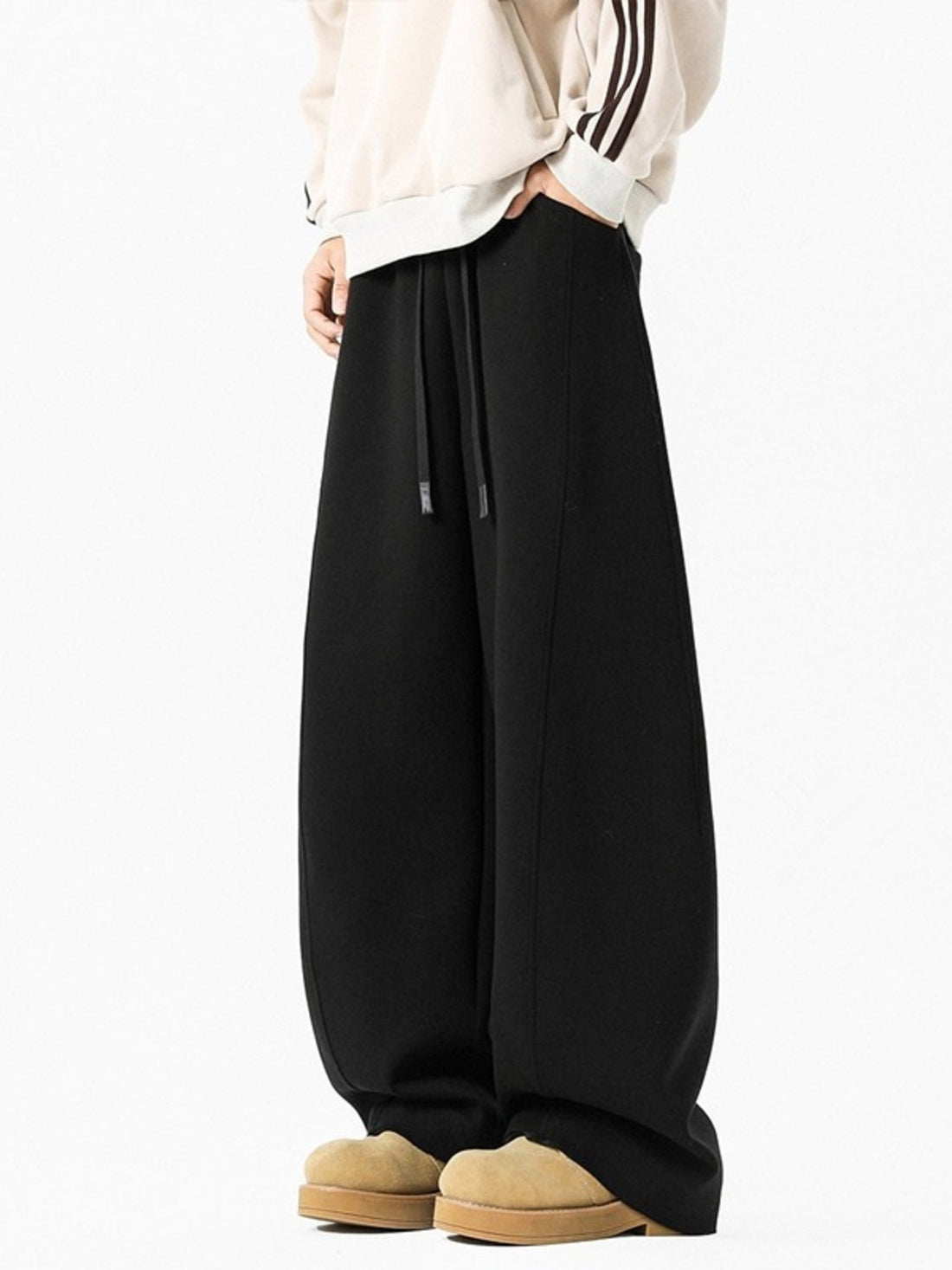 Men's Plus Size Wide Leg Sweatpants - cas7m