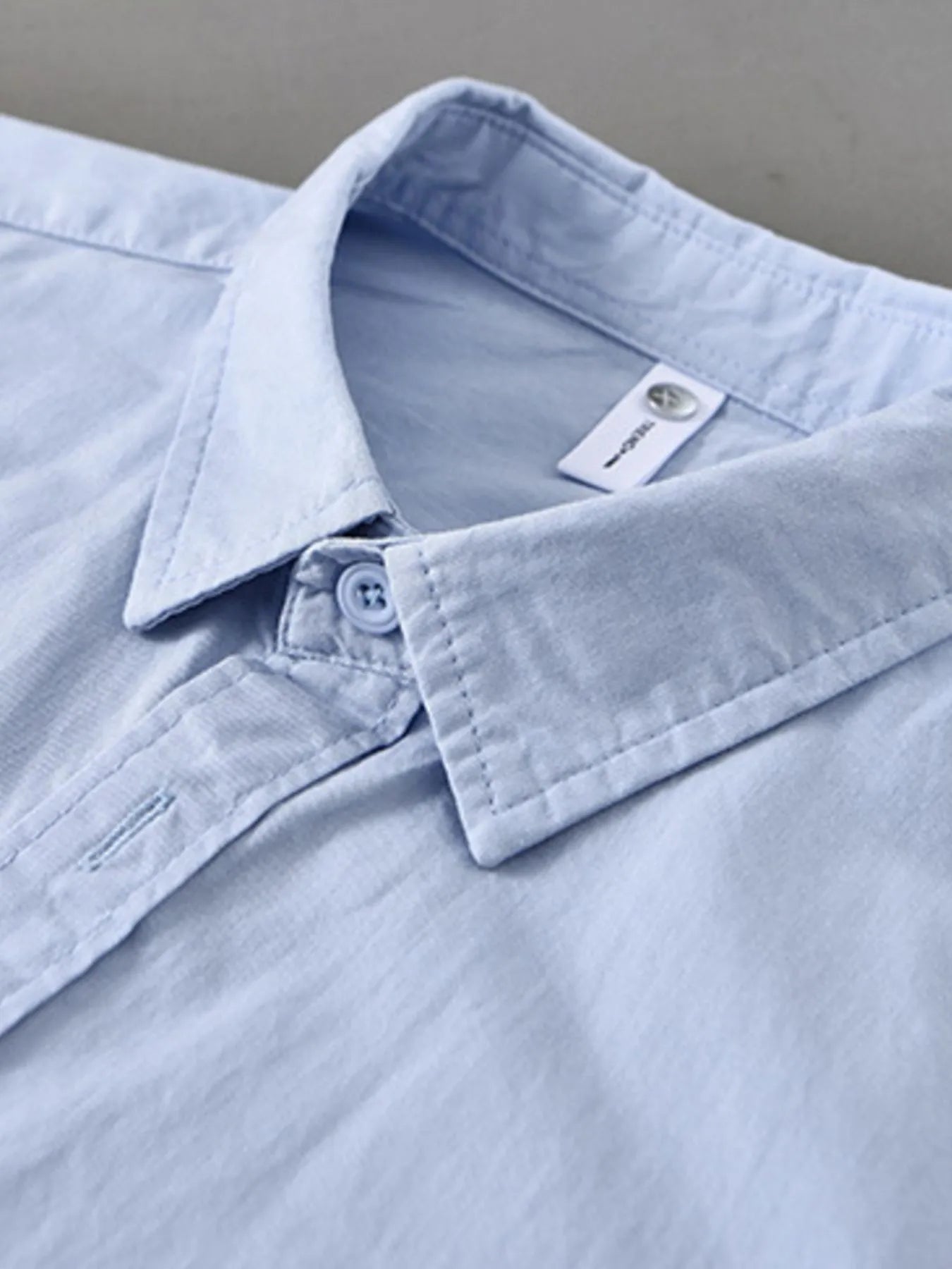 Men's Plus Size Button Up Long Sleeve Shirt - cas7m