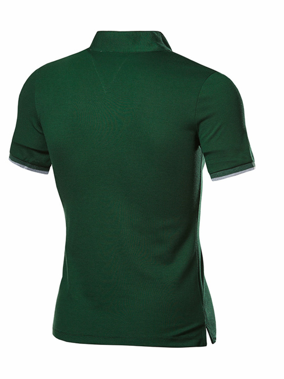Men's Plus Size Notched Short Sleeve Top - cas7m