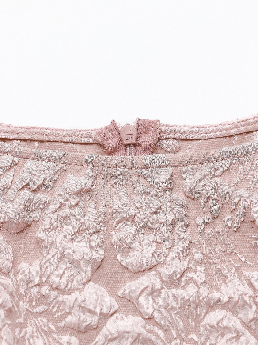 Floral Jacquard Peplum Tank - cas7m