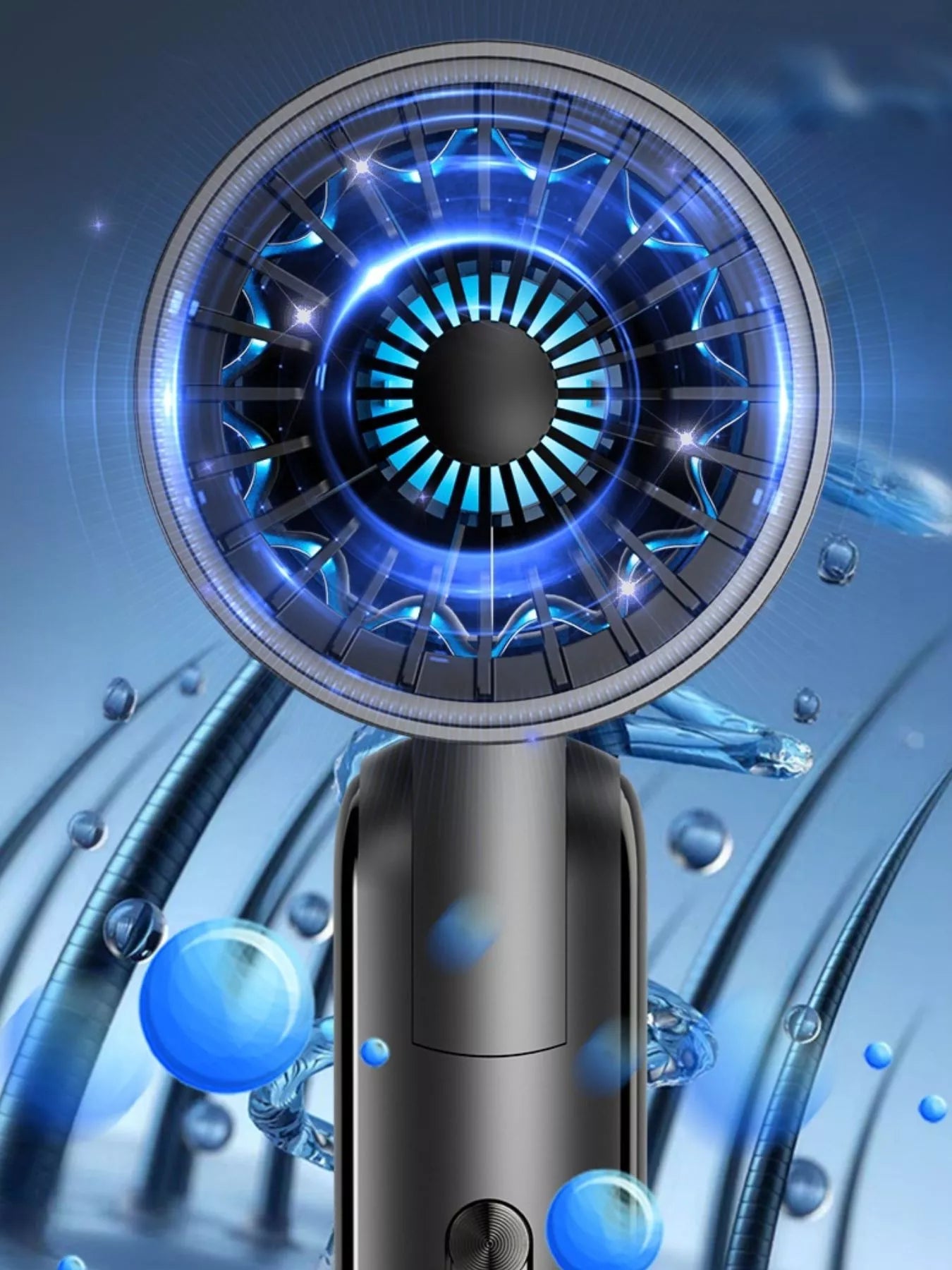 ShinePro Portable Ionic Hair Dryer: Frizz-Free, Salon Results - cas7m