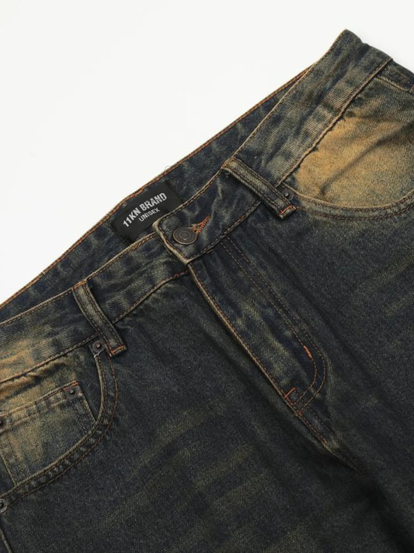 Men's Washed Flare Jeans - cas7m