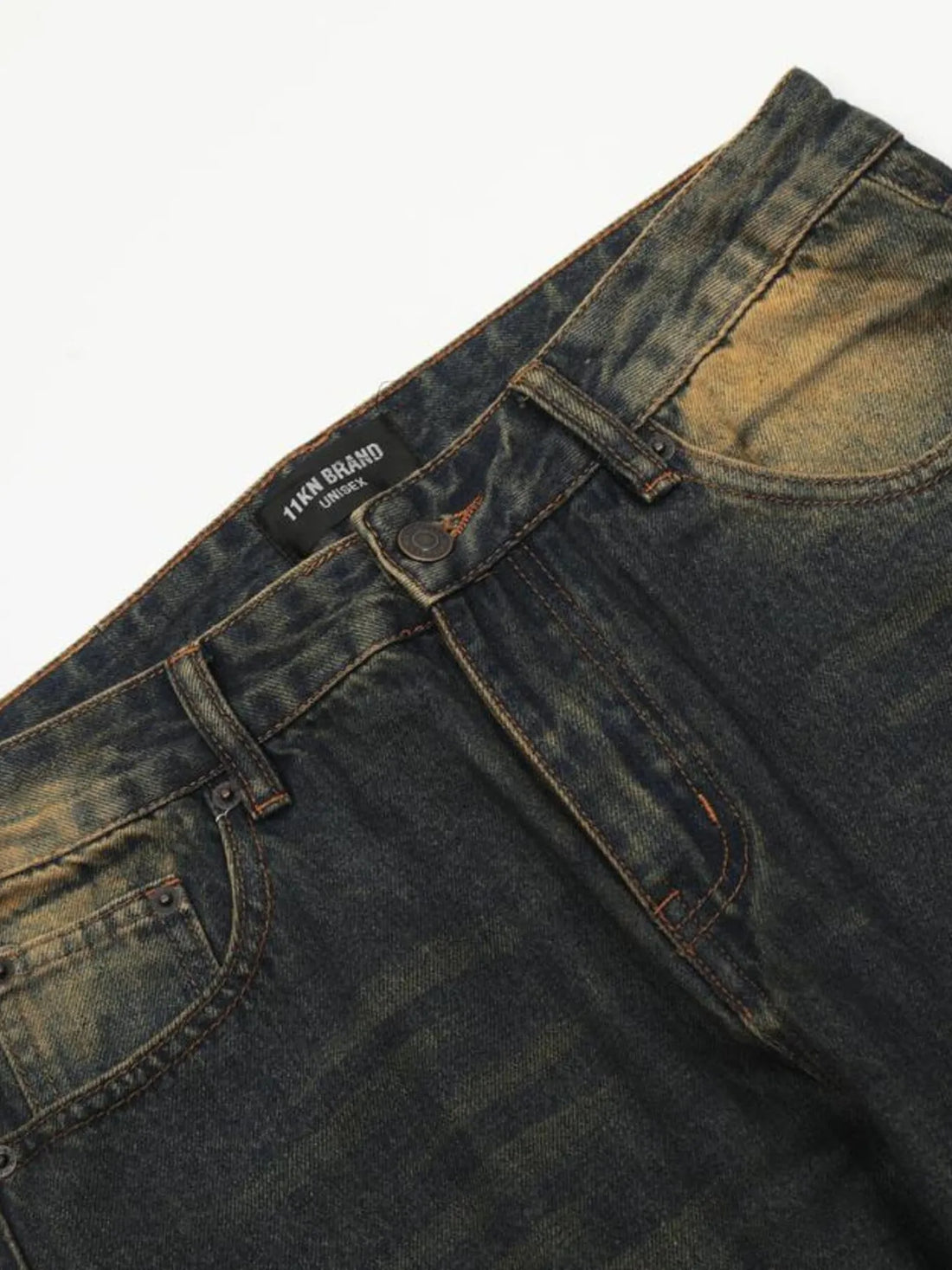 Men's Washed Flare Jeans - cas7m