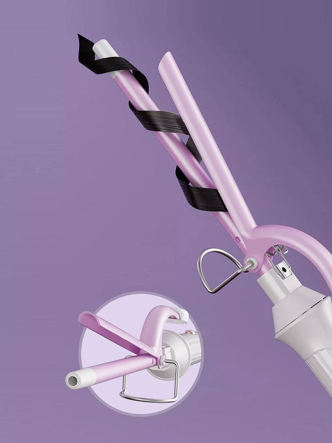 Fast Heat Ceramic Curling Iron - Salon-Quality Curls at Home - cas7m