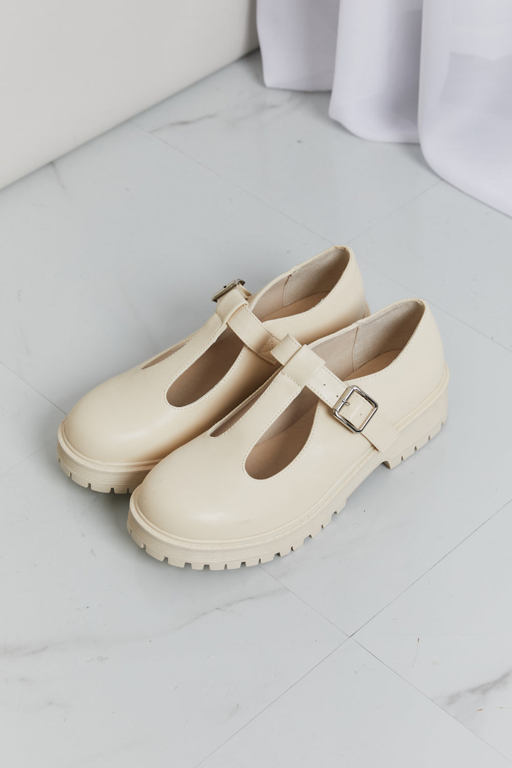 Forever Link Faux Leather Platform Mary Janes - cas7m