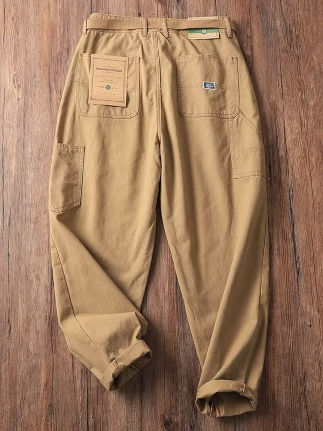 Men's Plus Size Loose Fit Pants with Pockets - cas7m