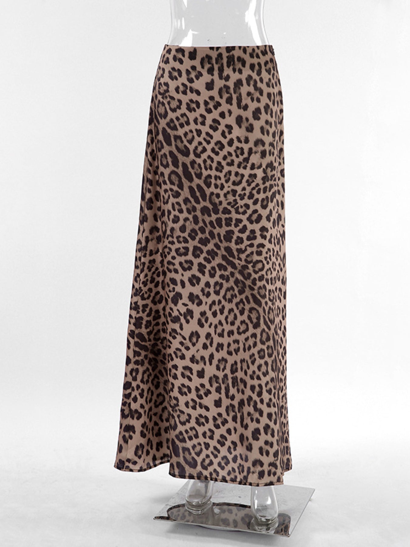 Leopard Print Maxi Skirt - cas7m