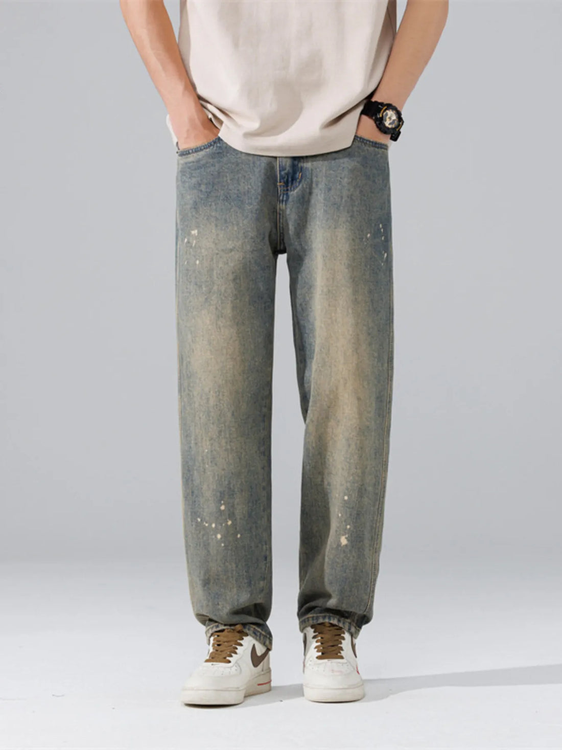 Men's Wide Leg Jeans - cas7m