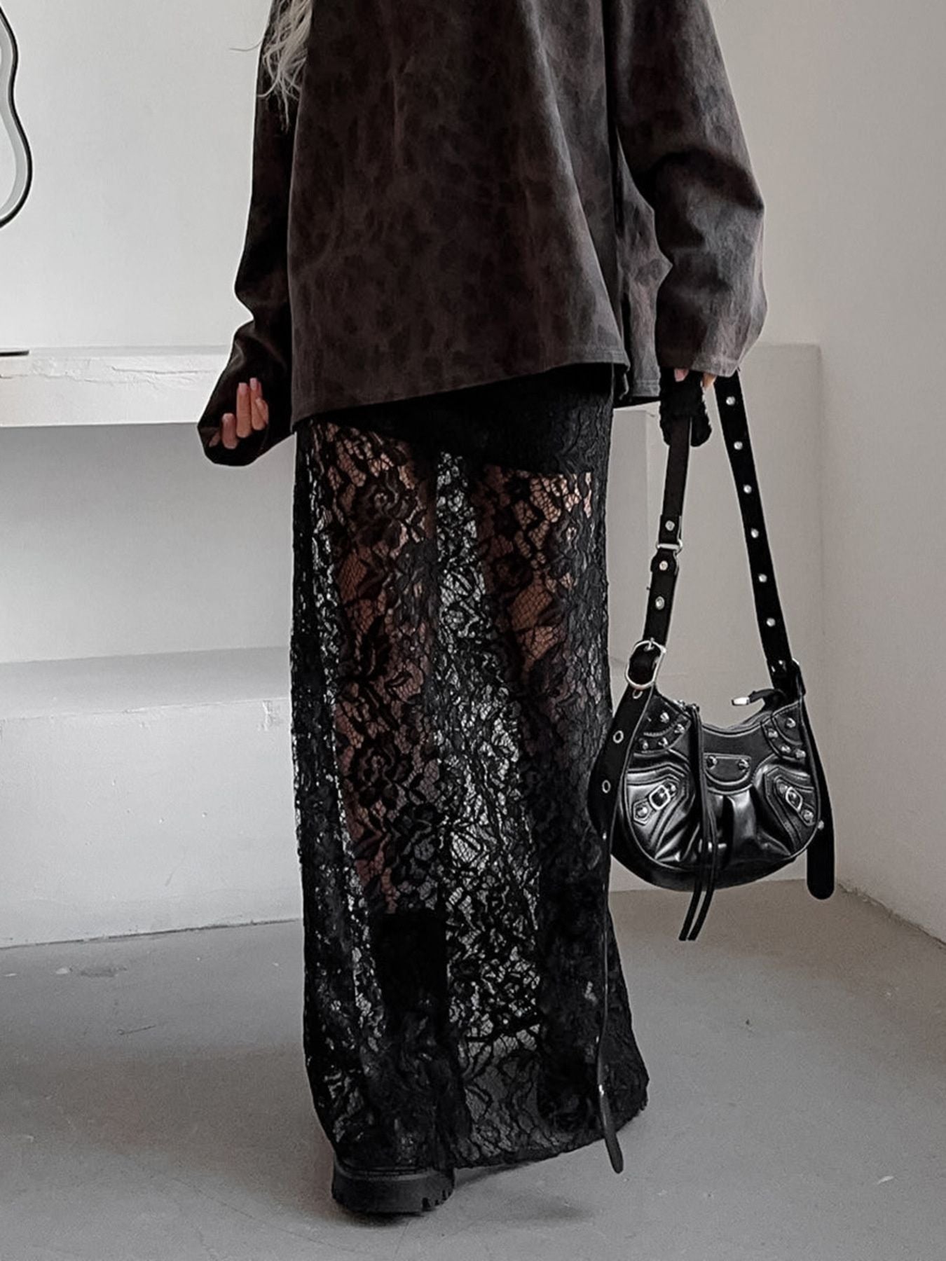 Lace Maxi Skirt - cas7m