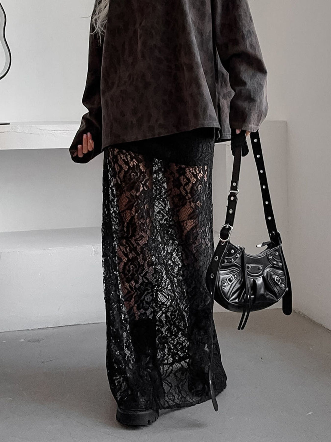 Lace Maxi Skirt - cas7m