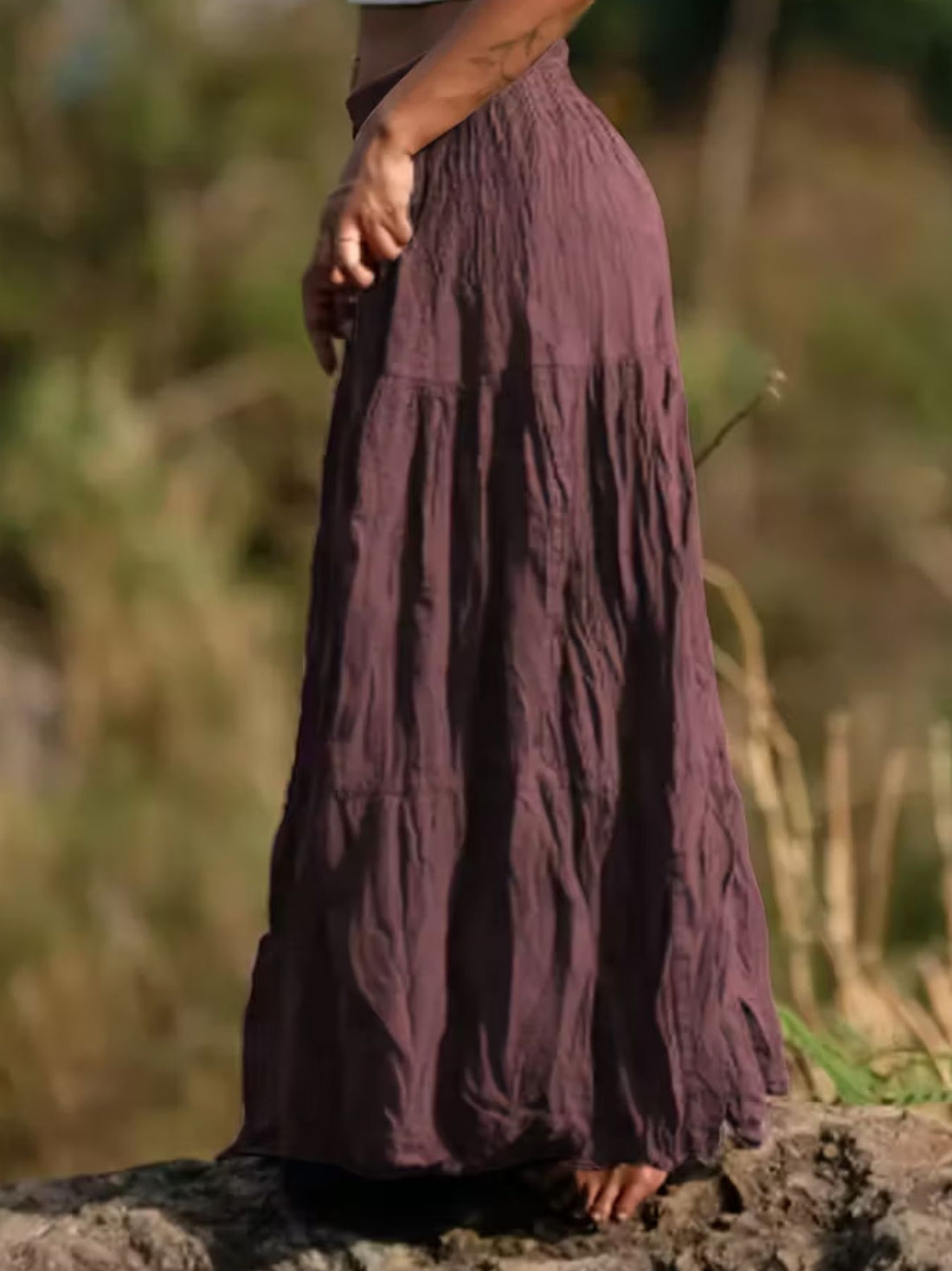 Tiered Maxi Skirt - cas7m