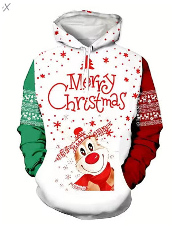 New Christmas 3D Printed Hoodie - cas7m