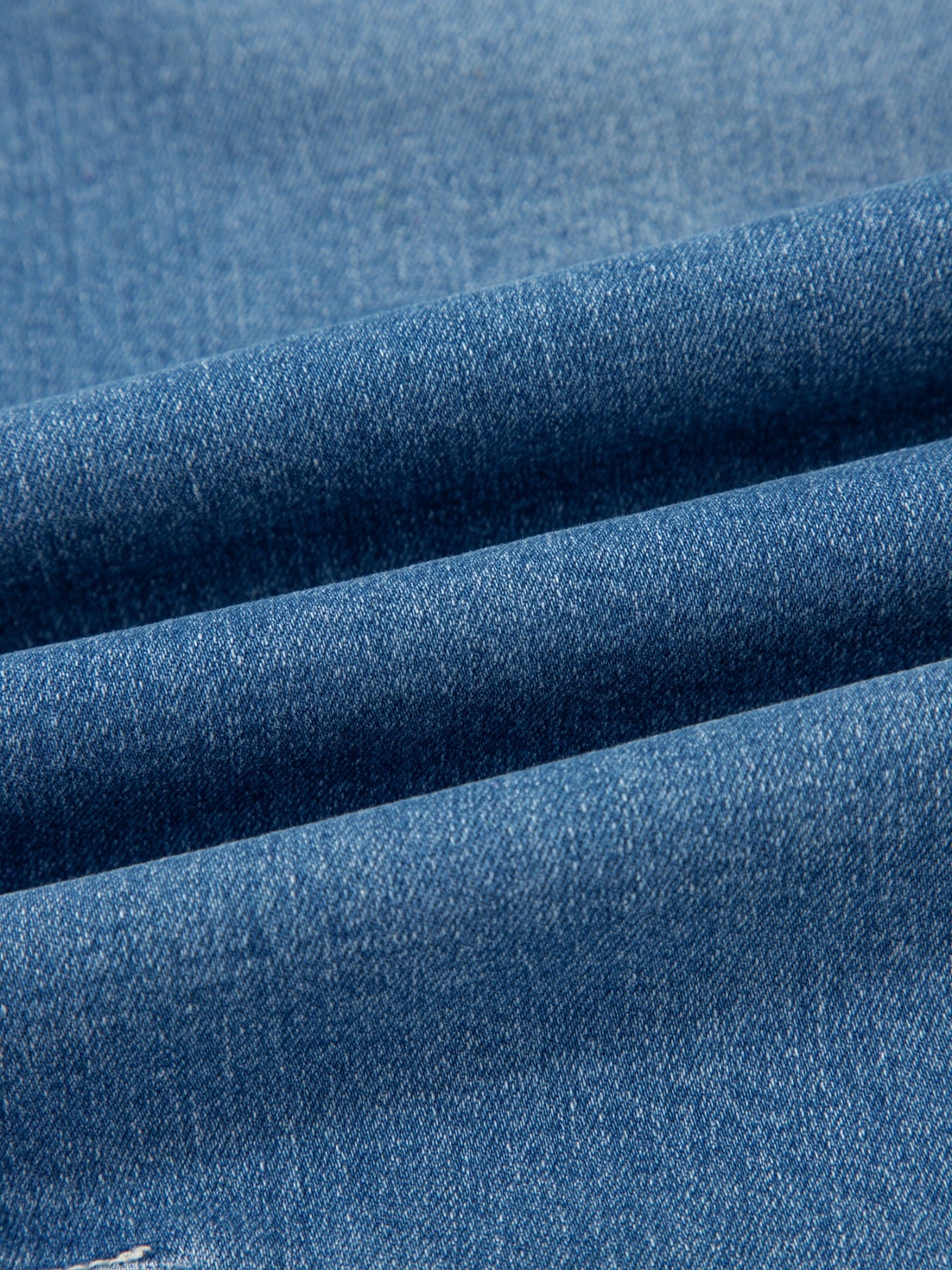 Washed Cuffed Barrel Jeans - cas7m